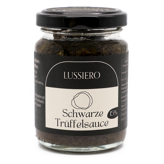Glas Lussiero Schwarze Trüffelsauce mit 15 % Trüffel, 80 g