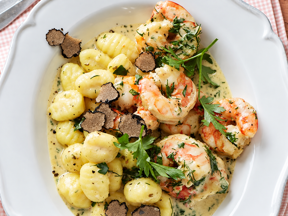 Gnocchi mit Trüffel-Garnelen