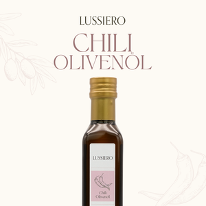 Lussiero Chili Olivenöl Natives Olivenöl Extra mit feinem Chili-Aroma Chili Pepper 250ml