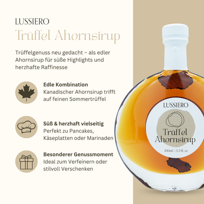 Produktinfo: kanadischer Ahornsirup trifft Sommertrüffel