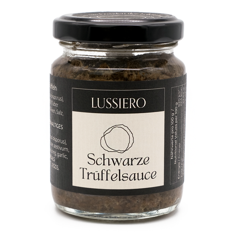Lussiero Schwarze Trüffelsauce Sommertrüffel Salsa Tartufata Tuber Aestivum
