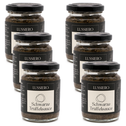 Sechserpack schwarze Trüffelsauce, je 80 g