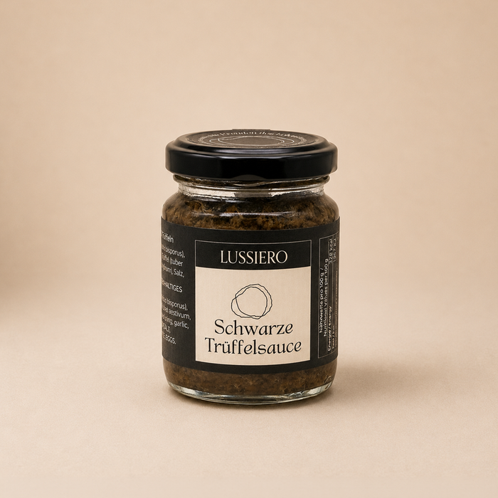 Lussiero Schwarze Trüffelsauce Sommertrüffel Salsa Tartufata Tuber Aestivum