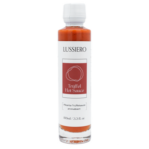Lussiero Trüffel Hot Sauce edle Gourmet-Chilisauce mit Sommertrüffel und Habanero-Chili pikant, würzig, aromatisch 100ml