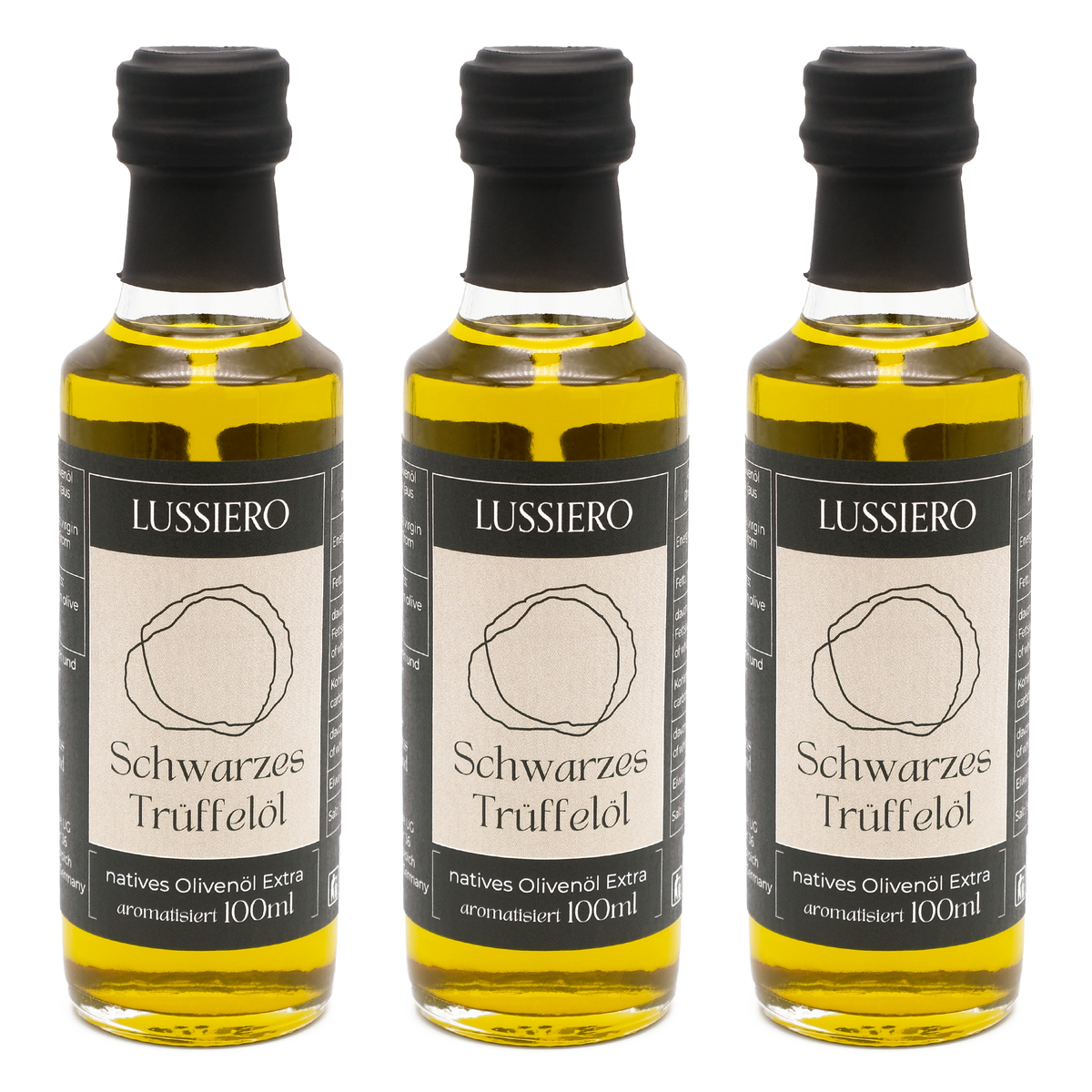 Dreierpack Schwarzes Trüffelöl, je 100 ml