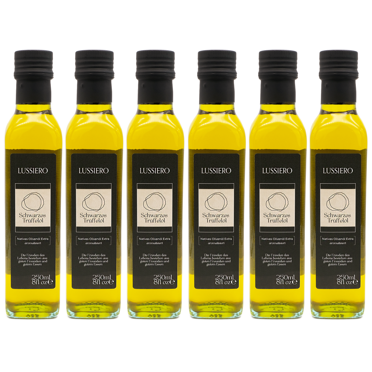 Sechserpack Schwarzes Trüffelöl, je 250 ml