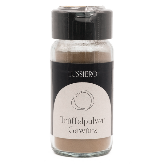 Streuer Trüffelpulver von vorne